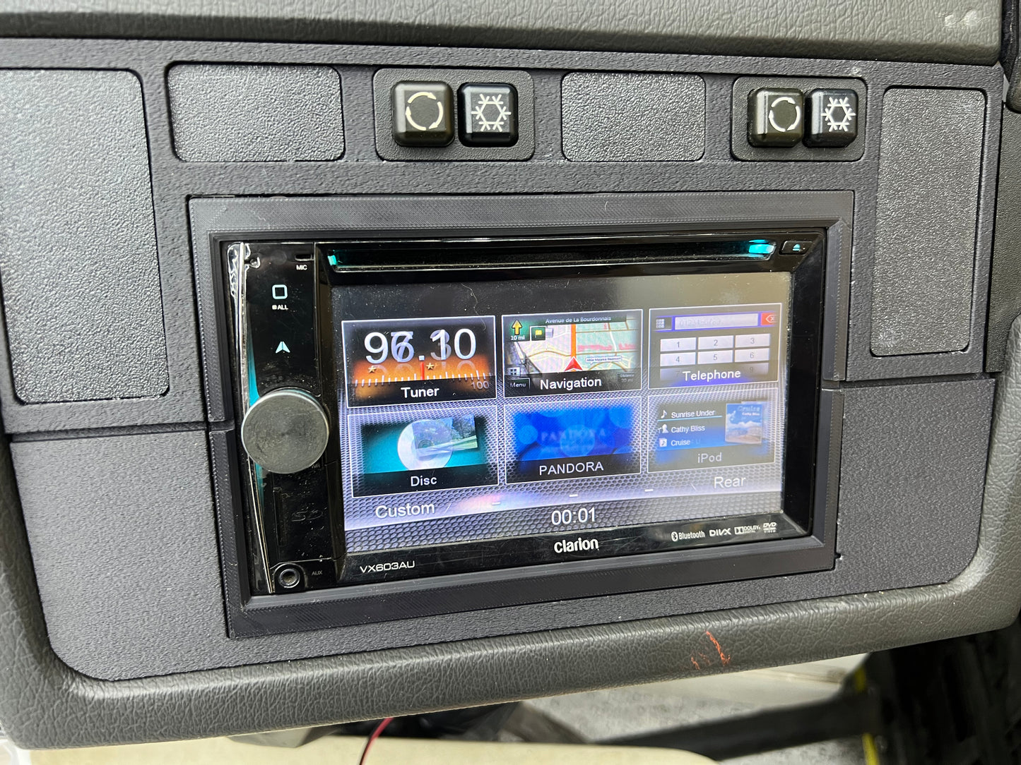 Double Din Radio Fascia